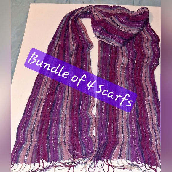 AMICI ACCESSORIES Set Of 4 Scarfs - Picture 1 of 12